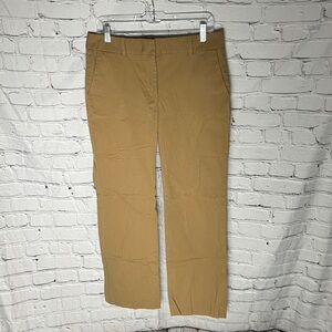 J. Crew Women's Tan Straight-Leg Trousers